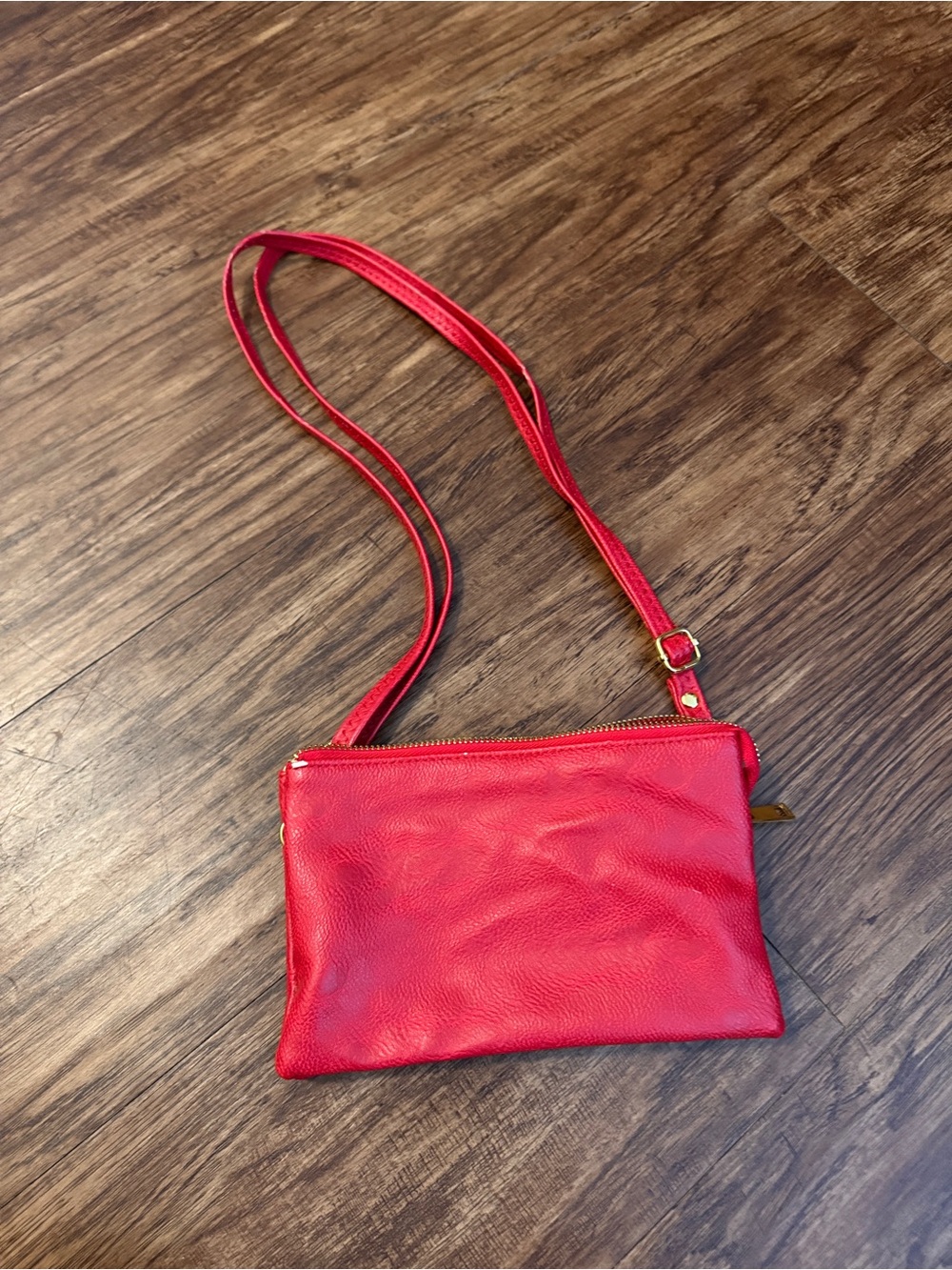 Red Leather Crossbody Bag